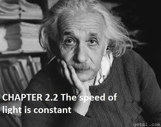 CHAPTER 2.2 The speed of light is constant 