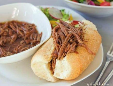 Cooking Shredded French-Dip Sandwiches