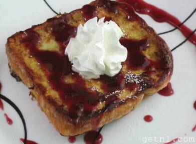 Cooking Strawberry Cheesecake French Toast
