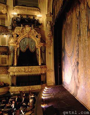 Magnificent interior of the Mariinskiy Theatre, St Petersburg