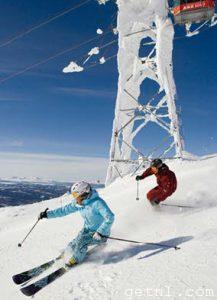 Skiers on the magnificent snow-covered slopes of Åre, Sweden’s number-one ski resort