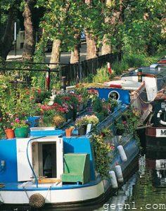 Boats on Regent’s Canal in Little Venice