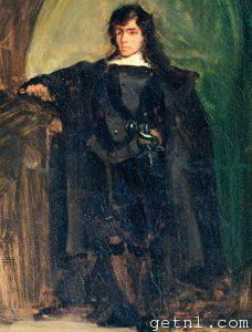 Dramatic, brooding self-portrait by Eugène Delacroix