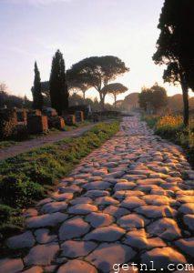 The Decumanus Maximus road at Ostia Antica